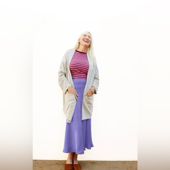 DONNI | NWT CHARM RIBBED STRIPED OPEN CARDIGAN SWEATER ONE SIZE - Picture 5 of 13